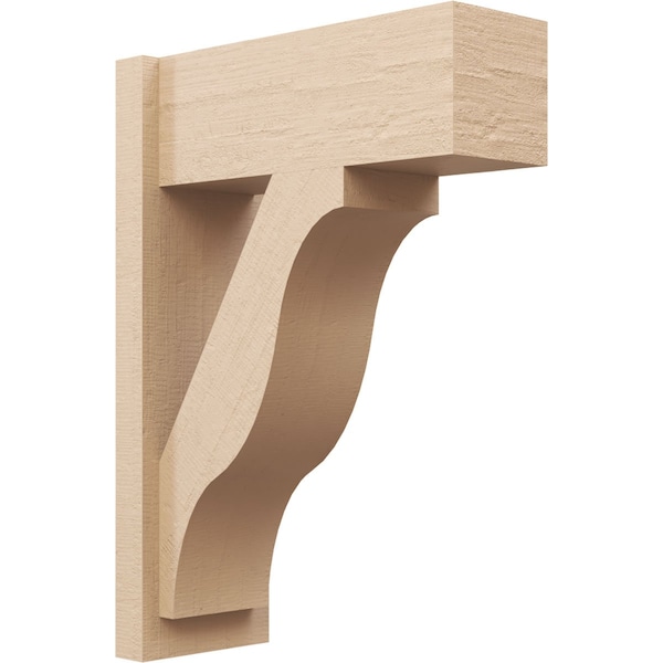 Ekena Millwork 8-in W x 20-in D x 28-in H Funston Block Rough Cedar Woodgrain TimberThane Outlooker, Primed Tan OUTUR080X20X28FST44RCPR - main